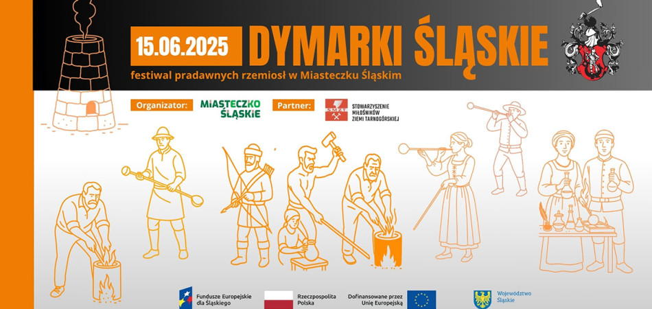 grafika dla wpisu: Dymarki Śląskie – festiwal pradawnych rzemiosł w Miasteczku Śląskim