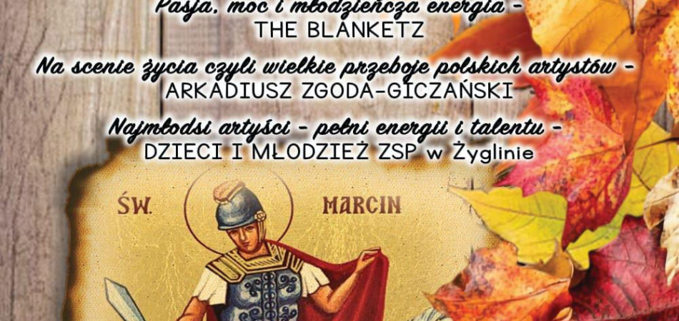 grafika dla wpisu: Jubileuszowe 10. Marcinki w Żyglinie