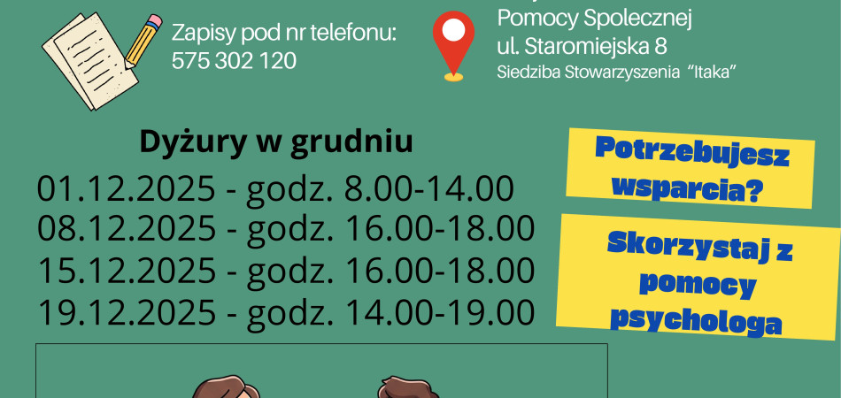 grafika dla wpisu: Wsparcie psychologiczne dla dorosłych mieszkańców naszej Gminy