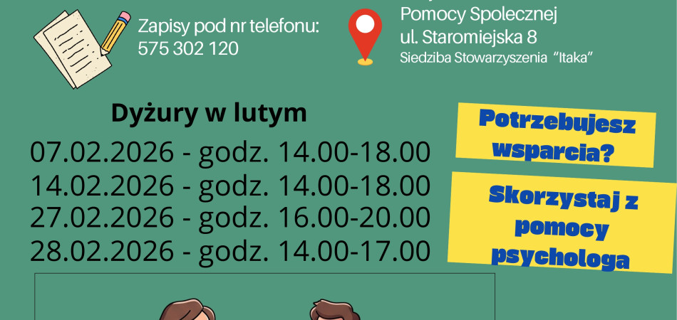 grafika dla wpisu: Wsparcie psychologiczne dla dorosłych mieszkańców naszej Gminy