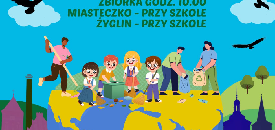 grafika dla wpisu: Sprzątanie naszego małego świata – wspólna akcja już 18 kwietnia
