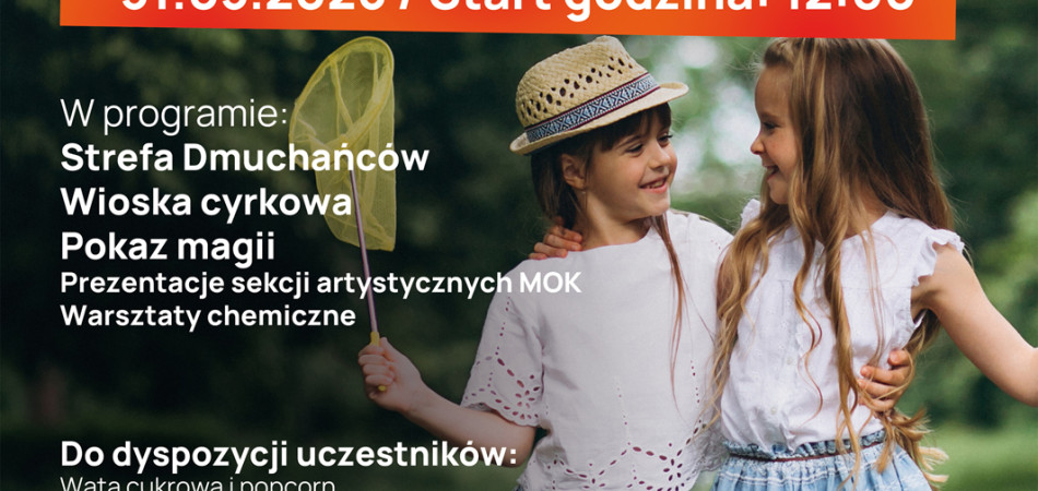 grafika dla wpisu: Dzień Dziecka z MOK w Miasteczku Śląskim