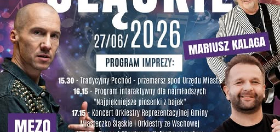 grafika dla wpisu: Święto Miasta Miasteczko Śląskie 2026