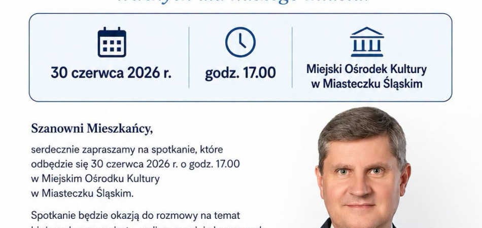 grafika dla wpisu: Spotkanie Burmistrza i Radnych z Mieszkańcami